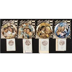 4 Golden Age of Cinema Royal Cornwall Collector Plates