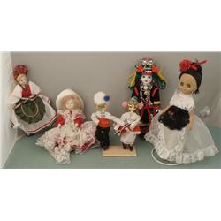 6 International Cultural Old Dolls Europe, Far East