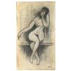 Image 1 : NUDE WOMAN  AFTER RICHARD DIEBENKORN DRAWING