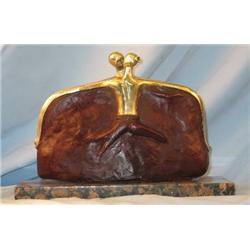 PURSE  MAGNIFICENT BRONZE SCULPTURE LEOPOLDO MARTELL