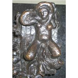 WOMAN ON THE SEA MAGNIFICENT BRONZE SCULPTURE AFTER DAVID ALFARO SIQUEIROS