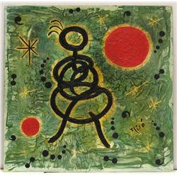 COMPOSITION IX AFTER JOAN MIRO DRAWING