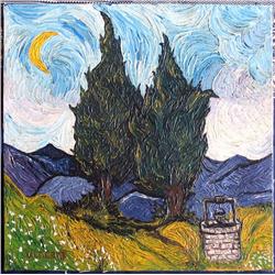 LANDSCAPE AFTER VAN GOGH DRAWING