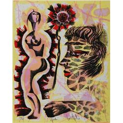 LUIS MIGUEL VALDES OFRENDA SERIGRAPHIC ETCHING