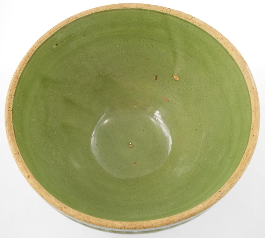 Green Stoneware Bowl