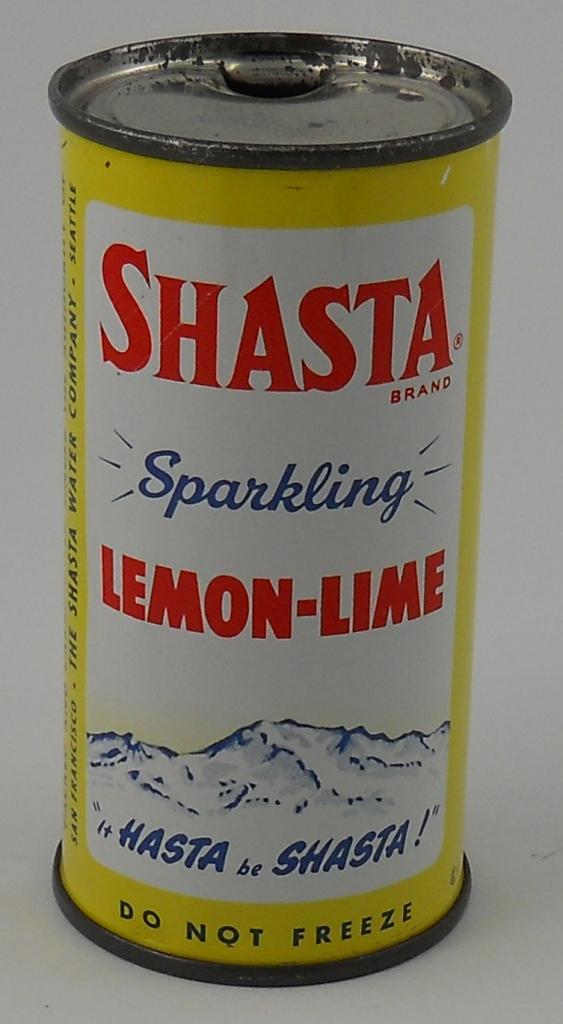 Shasta LemonLime 10ounce FlatTop Soda Can