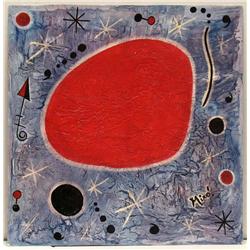 COMPOSITION VII AFTER JOAN MIRO DRAWING