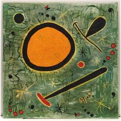 COMPOSITION VIII AFTER JOAN MIRO DRAWING