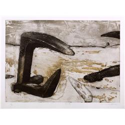 ARTURO MONTOTO  TRACK  METAL ENGRAVING ETCHING