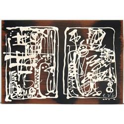 COMPOSITION  AFTER EMILIO VEDOVA DRAWING