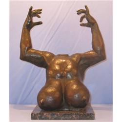 WOMAN TORSO MAGNIFICENT BRONZE SCULPTURE AFTER GASTON LACHAISE