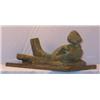 Image 2 : RECLINING MAN MAGNIFICENT BRONZE SCULPTURE AFTER FRITZ WOTRUBA