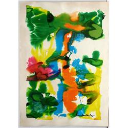 COMPOSITION II AFTER HELEN FRANKENTHALER DRAWING