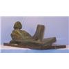Image 4 : RECLINING MAN MAGNIFICENT BRONZE SCULPTURE AFTER FRITZ WOTRUBA