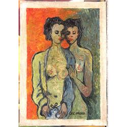 NUDE WOMEN AFTER JOSE CLEMENTE OROZCO DRAWING