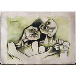 WOMEN AFTER OSVALDO GUAYASAMIN DRAWING