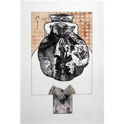 ANGEL RAMIREZ THE KING METAL ENGRAVING ETCHING