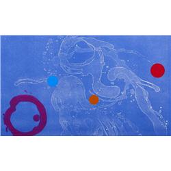 VICENTE ROJO  FIRE CLOUDS III METAL ENGRAVING ETCHING