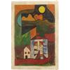 Image 1 : LANDSCAPE AFTER PAUL KLEE OIL ON PAPER
