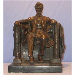 ABRAHAM LINCOLN MEMORIAL MAGNIFICENT BRONZE SCULPTURE