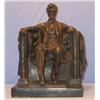 Image 1 : ABRAHAM LINCOLN MEMORIAL MAGNIFICENT BRONZE SCULPTURE
