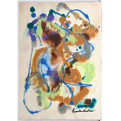 COMPOSITION  AFTER HELEN FRANKENTHALER DRAWING