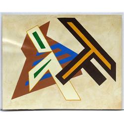 COMPOSITION  AFTER FRANK STELLA DRAWING