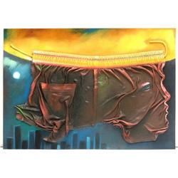 COMPOSITION I AFTER ALBERTO BURRI DRAWING