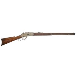 Custom Engraved Winchester Model 1873 Lever Action Rifle