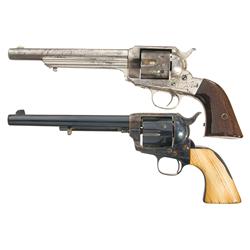 Two Antique American Single Action Revolvers