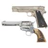 Image 1 : One European Pistol and One American Revolver