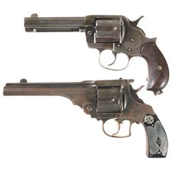 Two Antique Double Action Revolvers