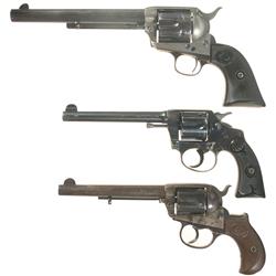 Three Colt Revolvers