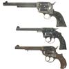 Image 1 : Three Colt Revolvers