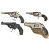 Image 1 : Three Smith & Wesson and One Colt Revolver