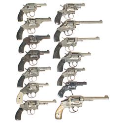 Fourteen Double Action Revolvers