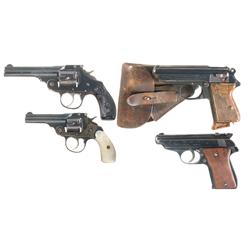 Two Revolvers and Two Semi-Automatic Pistols