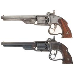 Two Civil War Era Savage Navy Model Double Action Revolver
