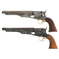 Two Colt Model 1860 Army  Percussion Revolvers