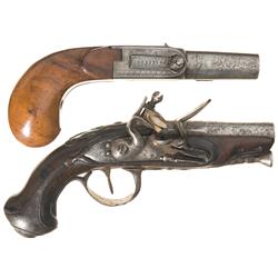 Two Antique Small Pistols