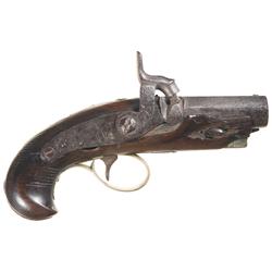 Rare F.H. Clark (Memphis) Percussion Derringer