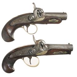 Two Unmarked Percussion Derringers