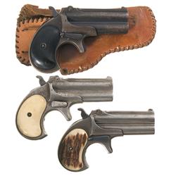 Three Remington Over and Under Derringers