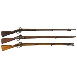 Three Percussion Muskets