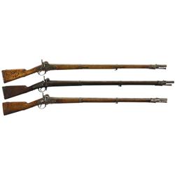 Three Percussion Long Guns