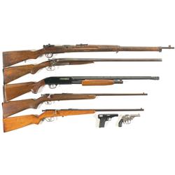 Five Long Guns and Two Handguns