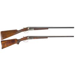 Two Fox Sterlingworth Hammerless Double Barrel Shotguns