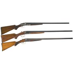 Three Double Barrel Shotguns