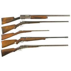 Four Shotguns and One Rifle