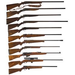 Eight Shotguns and Three Rifles - A) Gambles Pioneer Model 29 Single Shot Hammer Type Shotgun with S